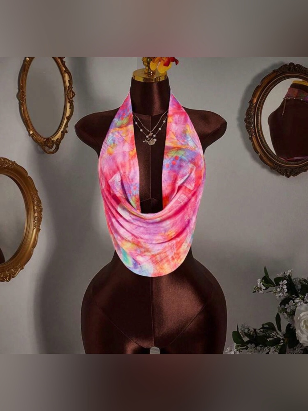 Multicolor Crop Top - Picture 4 of 4